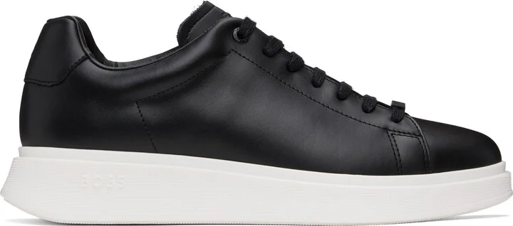 BOSS Black Leather Sneakers