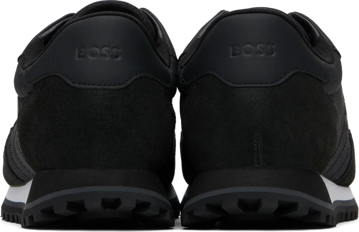 BOSS Black Mixed-Material Sneakers - Image 2