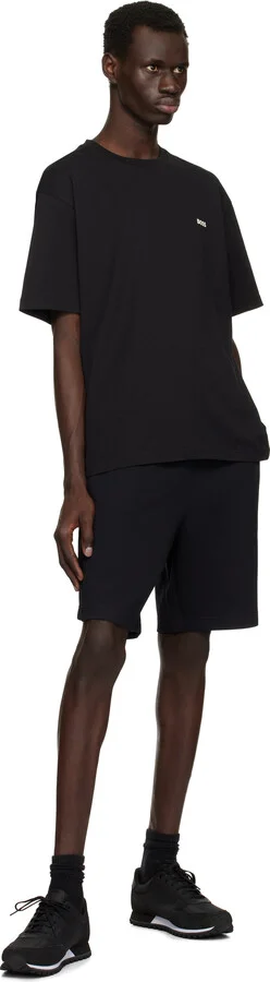 BOSS Black Mixed-Material Sneakers - Image 5