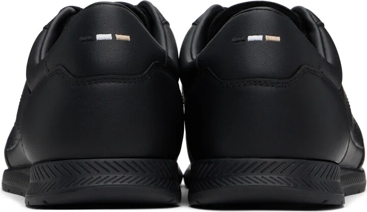 BOSS Black Nappa-Leather Sneakers - Image 2