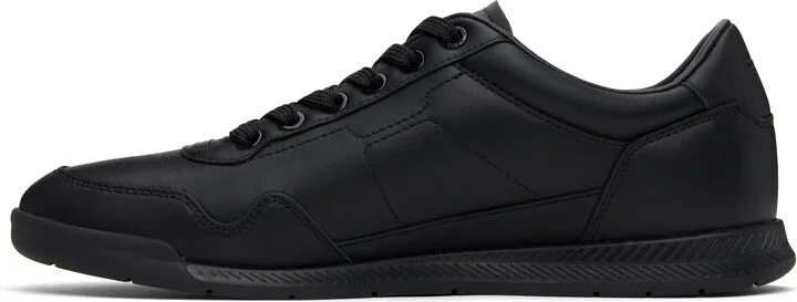 BOSS Black Nappa-Leather Sneakers - Image 3