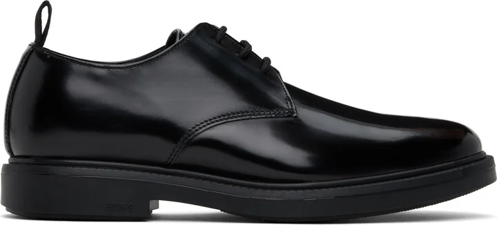 BOSS Black Polished Leather Derbys