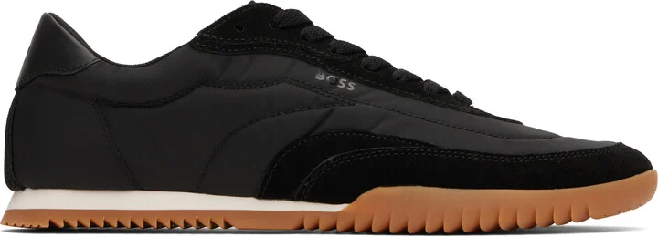 BOSS Black Quilted Sneakers