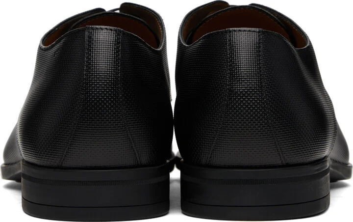 BOSS Black Structured Leather Derbys - Image 2