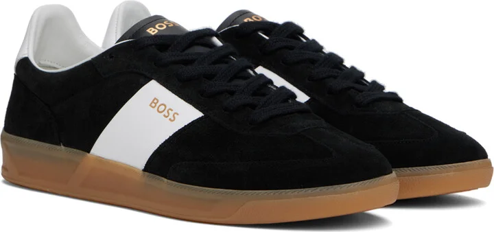 BOSS Black Suede Sneakers - Image 4