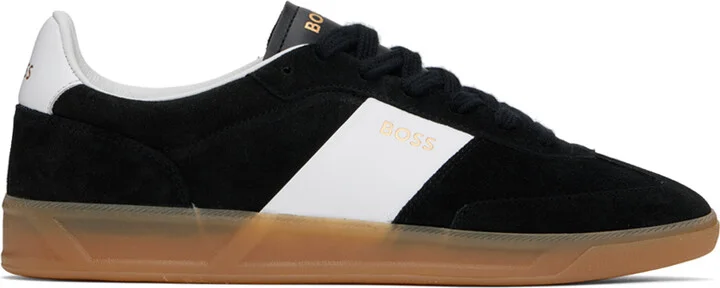 BOSS Black Suede Sneakers