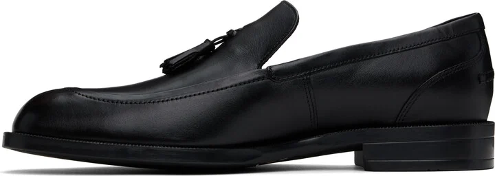BOSS Black Tassel Leather Loafers - Image 3