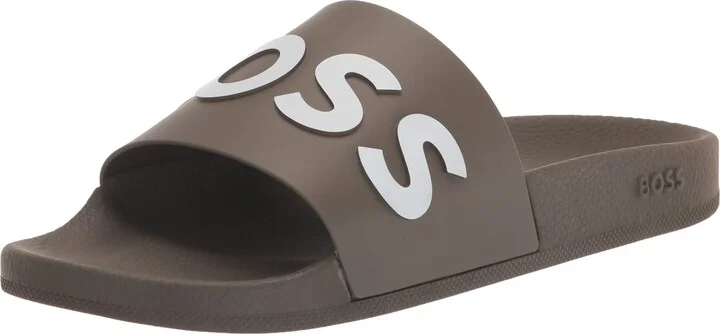 BOSS Bold Logo Slide Sandals