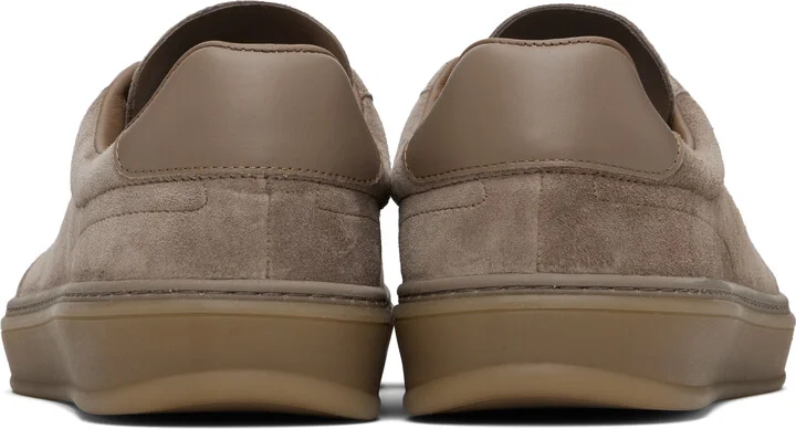 BOSS Brown BECKHAM Edition Low-Top Suede Sneakers - Image 2