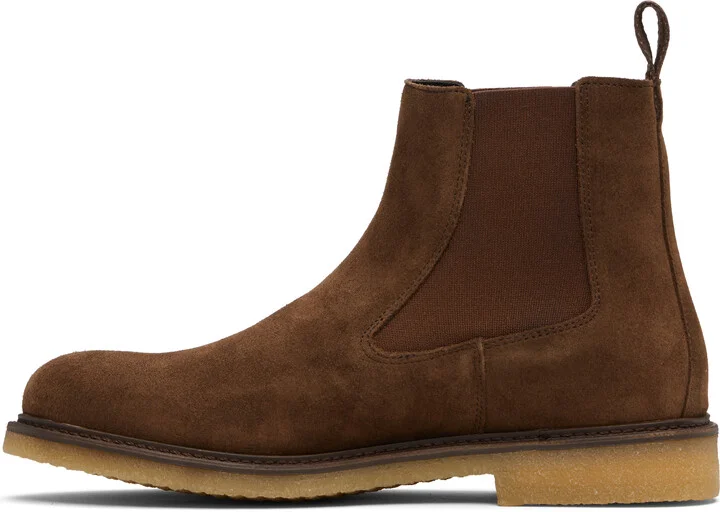 BOSS Brown Elasticated Panels Chelsea Boots - Image 3