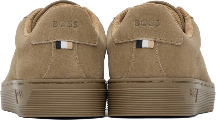 BOSS Brown Lace-Up Sneakers - Image 2
