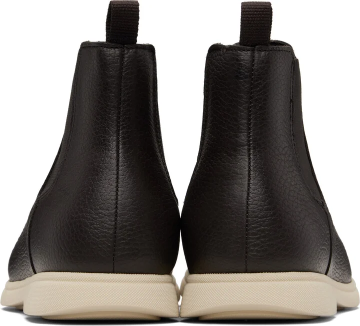 BOSS Brown Leather Chelsea Boots - Image 2