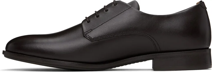 BOSS Brown Leather Signature Trim Derbys - Image 3