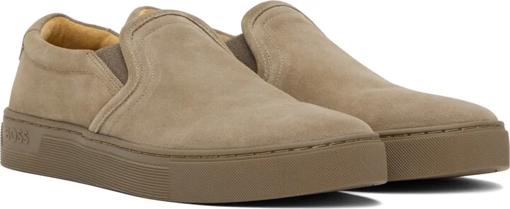 BOSS Brown Slip-On Sneakers - Image 4