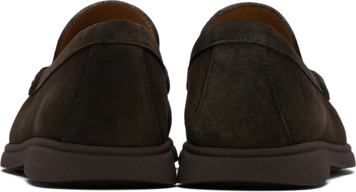 BOSS Brown Suede Loafers - Image 2
