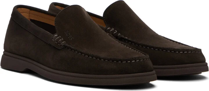 BOSS Brown Suede Loafers - Image 4