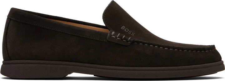 BOSS Brown Suede Loafers