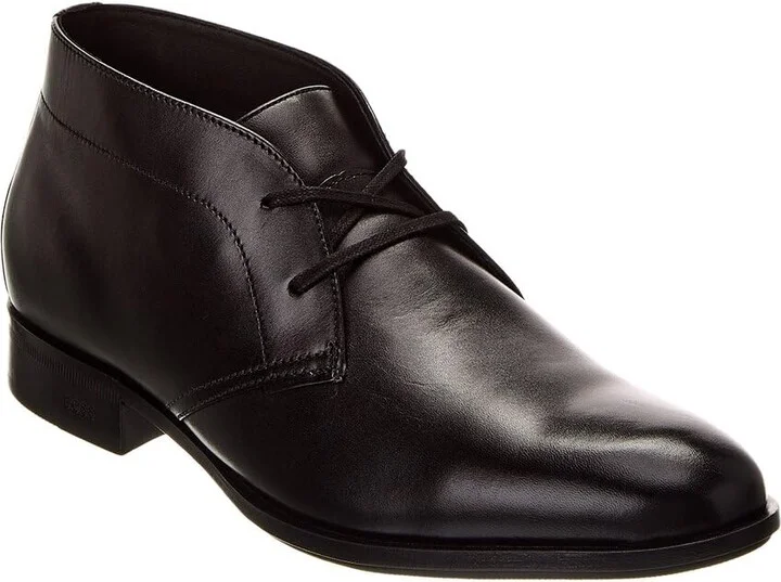 BOSS Colby Smooth Leather Desert Boot