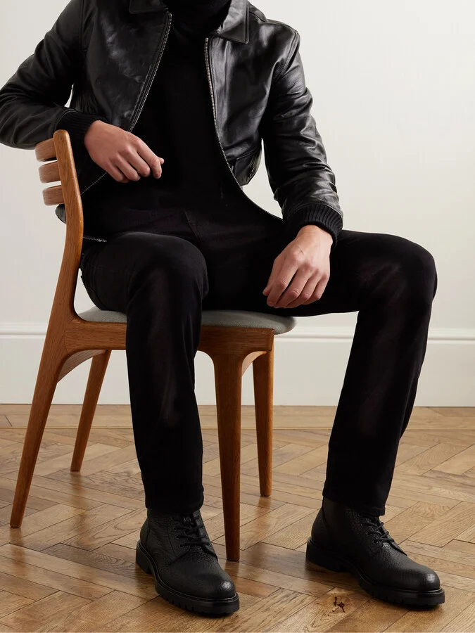 Boss Full-Grain Leather Boots - Image 2