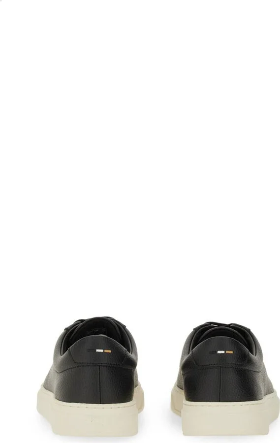 Boss Grained Leather Sneaker - Image 3