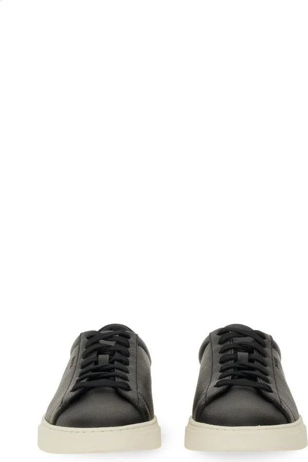 Boss Grained Leather Sneaker - Image 4
