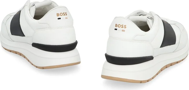 Boss Jace Leather Low-Top Sneakers - Image 4