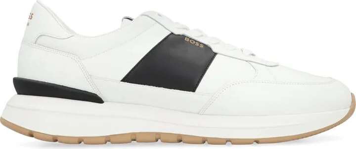 Boss Jace Leather Low-Top Sneakers