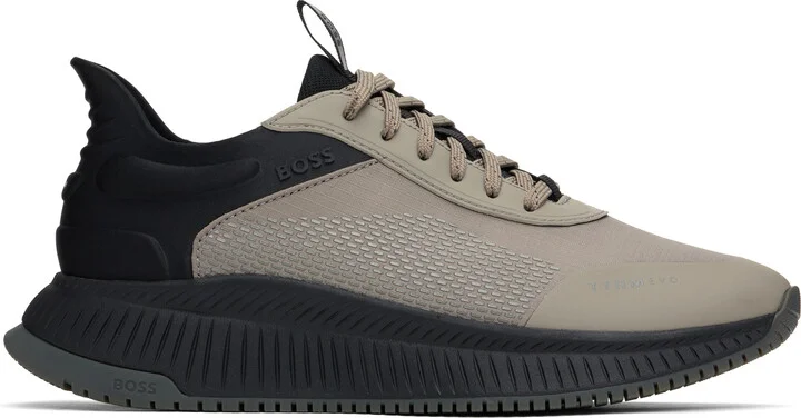 BOSS Khaki & Black 'TTNM EVO' Sneakers