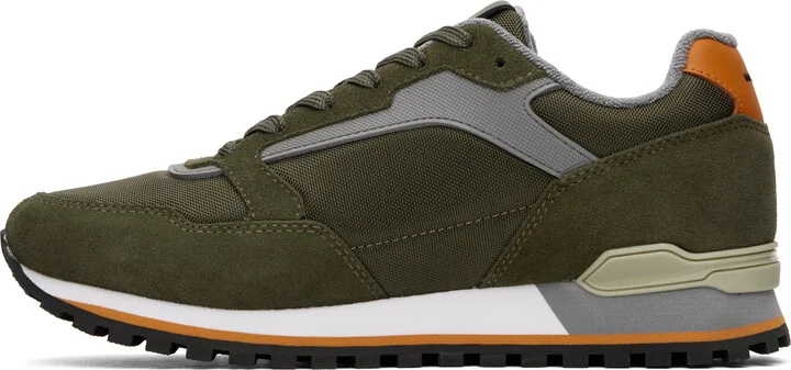 BOSS Khaki Embossed-Logo Sneakers - Image 3