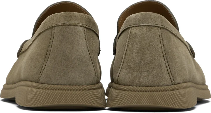 BOSS Khaki Suede Loafers - Image 2