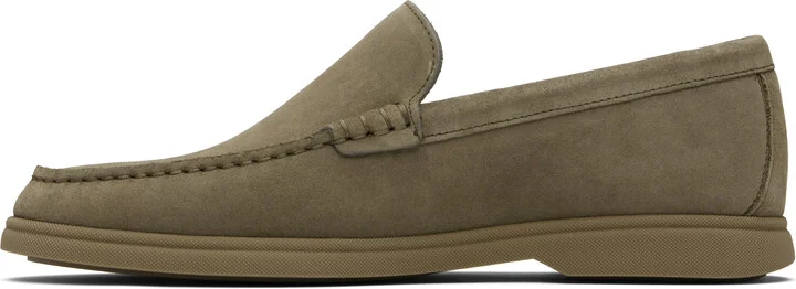 BOSS Khaki Suede Loafers - Image 3