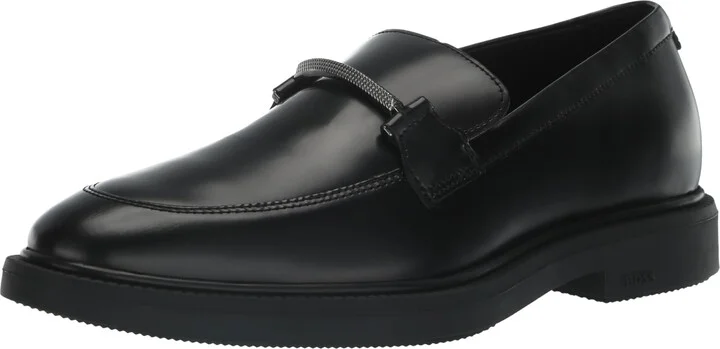 BOSS Larry Brush Off Leather Loafer Shoe
