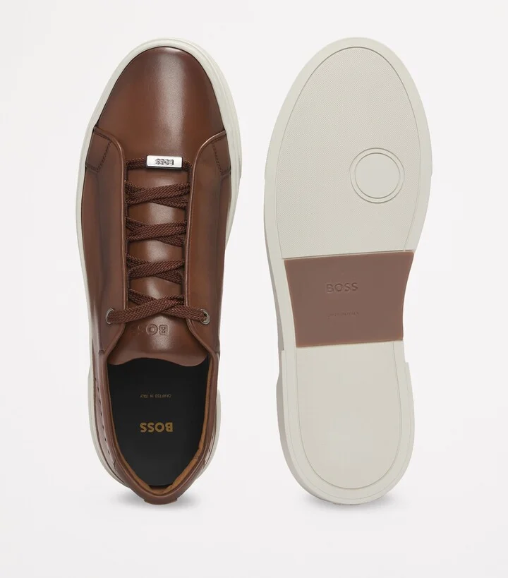 Boss Leather Bary Sneakers - Image 5