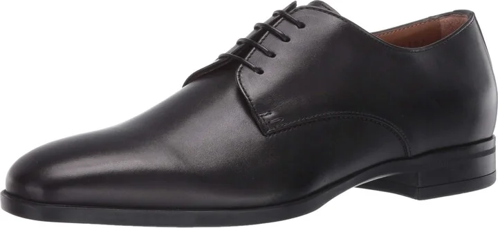 BOSS Leather Derby Lace Up Shoes Black