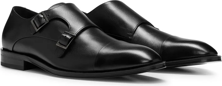 Boss Leather Derek Monkstrap Shoes - Image 2