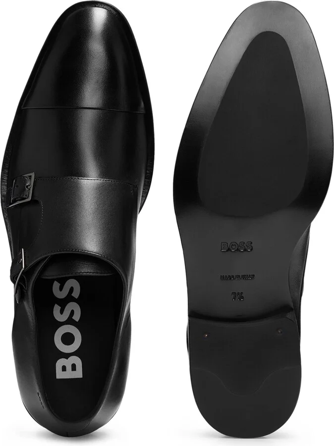 Boss Leather Derek Monkstrap Shoes - Image 5