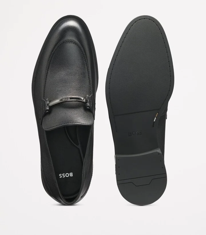 Boss Leather Logo Hardware Loafers - Image 5