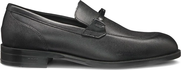 Boss Leather Logo Hardware Loafers