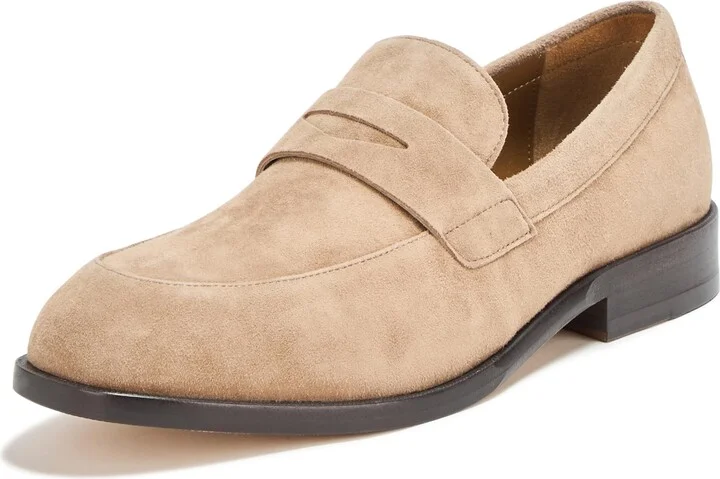 BOSS Limber Suede Leather Loafer Moth Wing 10
