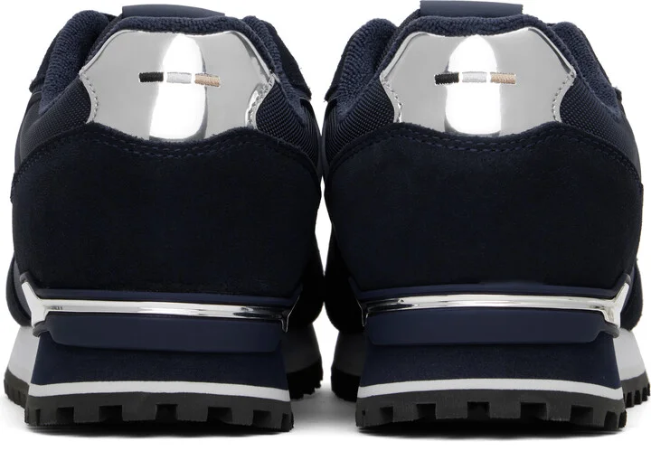 BOSS Navy Paneled Sneakers - Image 2
