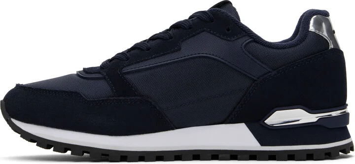 BOSS Navy Paneled Sneakers - Image 3