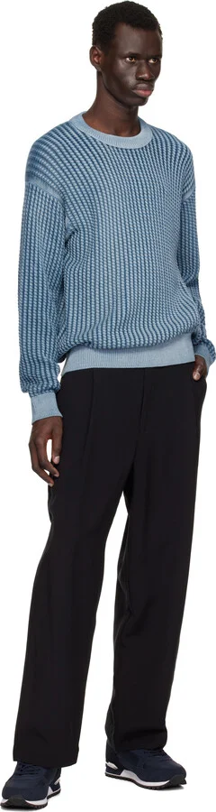 BOSS Navy Paneled Sneakers - Image 5