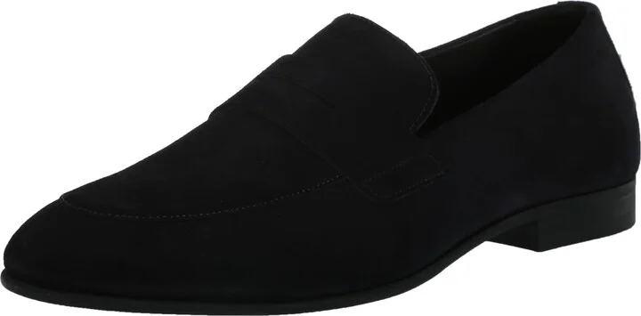 BOSS Smooth Suede Slip On Loafers Night Navy