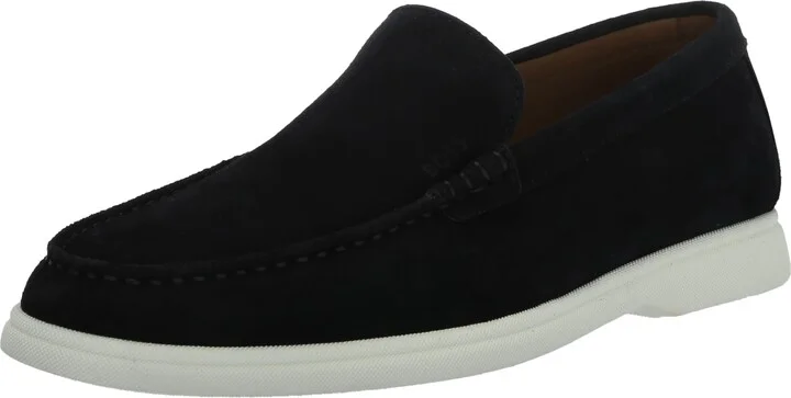 BOSS Smooth Suede Sneaker Sole Loafers Midnight