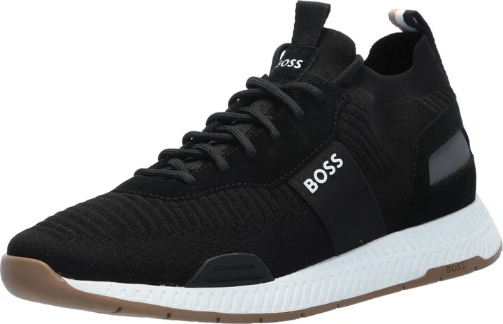 BOSS Structured Knit Sock Running Sneaker