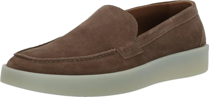 BOSS Suede Loafer with Rubber Sole
