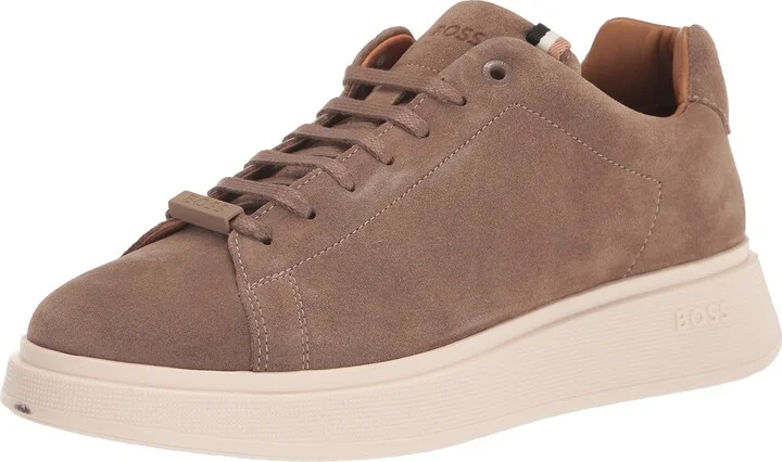 BOSS Suede Sneakers with Rubber Sole