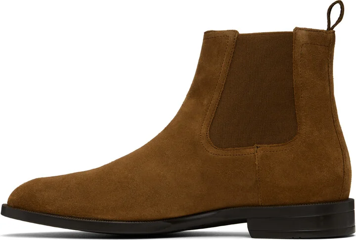 BOSS Tan Suede Chelsea Boots - Image 3