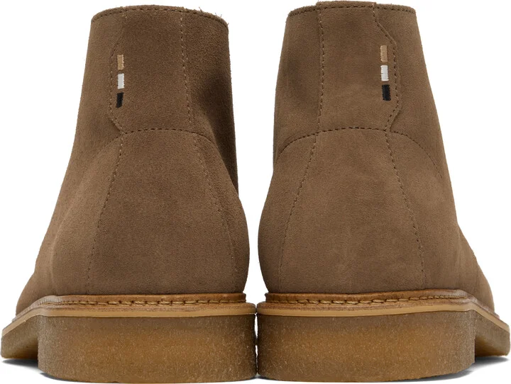 BOSS Taupe Suede Desert Boots - Image 2