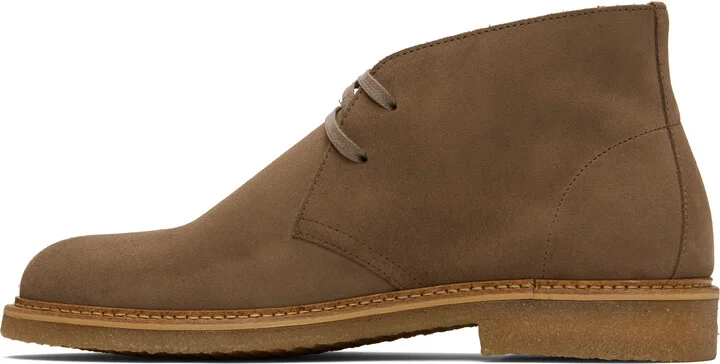 BOSS Taupe Suede Desert Boots - Image 3